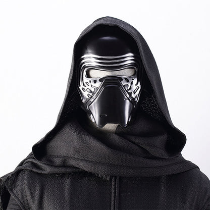 Movie Star Wars Kylo Ren Ben Solo Cosplay Costume Black Outfits with Mask Men Kids Halloween