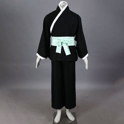 Anime Straw Hat Floral Haori Swordsman Cosplay Costume Set for Men and Kids