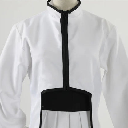 Anime Pale Demon White Uniform Cosplay Full Outfit for Men and Kids Halloween