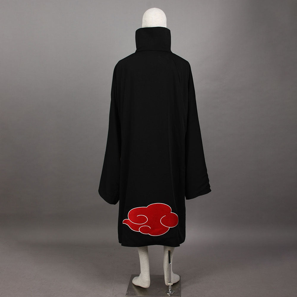 Anime Naruto Shippuden Costume Akatsuki Cloak Pain Cosplay Robe with Headband Men Kids Halloween