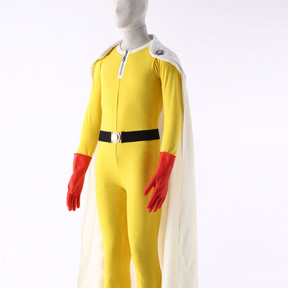 Anime One-Punch Man Saitama Cosplay Costume full Outfit Men Kids Halloween