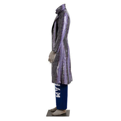 The Suicide Squad The Joker Cosplay Costume Long Coat with Pants Men and Kids Halloween