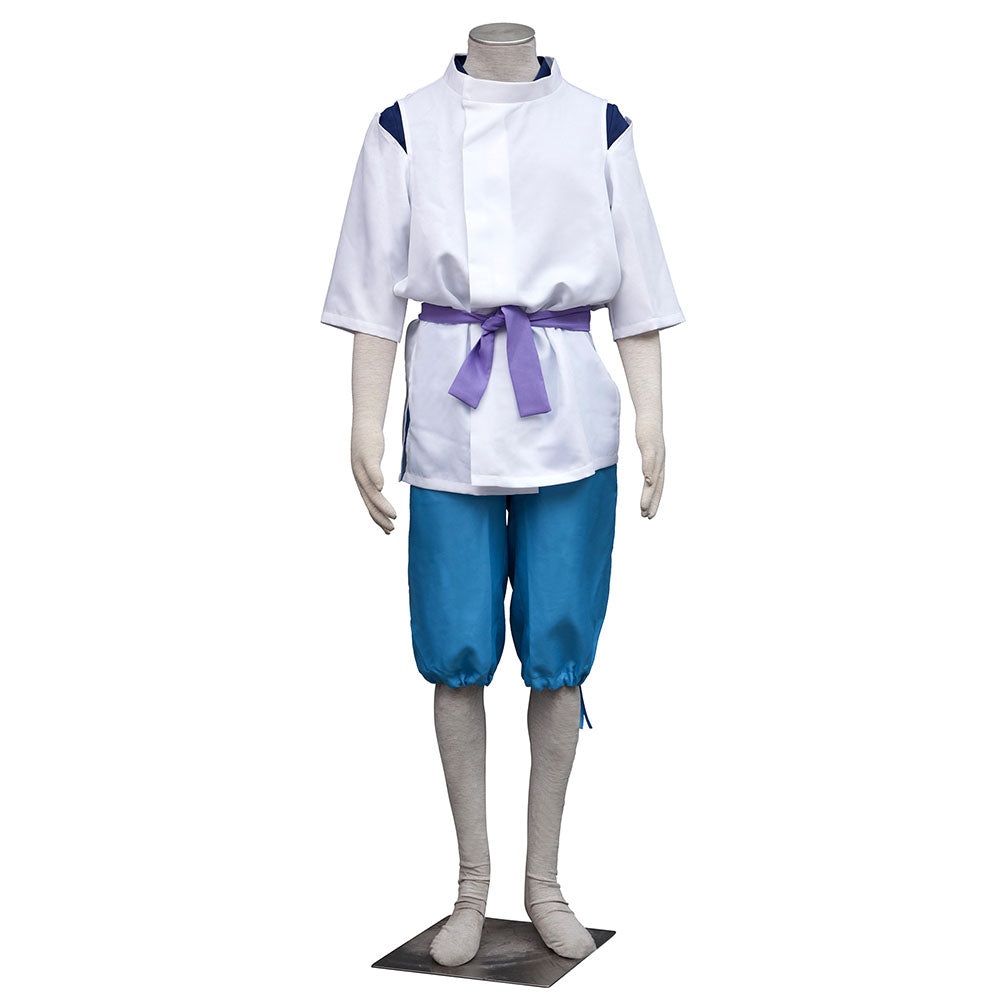 Anime Spirited Away Costume Haku The White Dragon Cosplay Outfits Men and Kids Halloween
