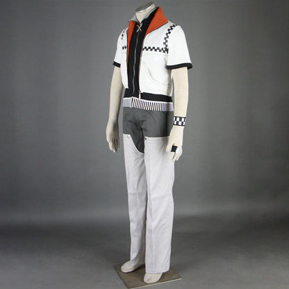 Game Kingdom Hearts Roxas Cosplay Costume Outfits with Accessories Men and Kids Halloween