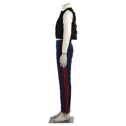Movie Star Wars Han Solo Cosplay Costume Outfits Men Kids Halloween