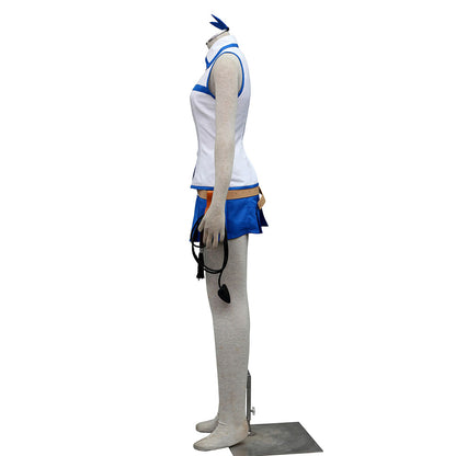 Anime Fairy Tail Lucy Heartfilia Cosplay Costume Uniform with Eridanus Women Kids Halloween
