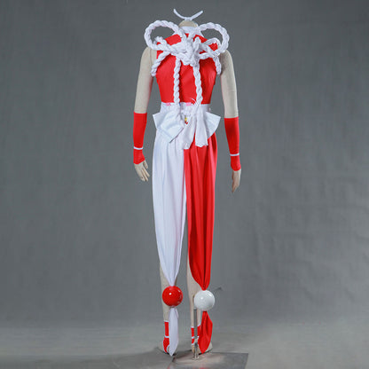 Game King of Fighters (KOF) Mai Shiranui Costume Outfit with Accessories Women and Kids Halloween