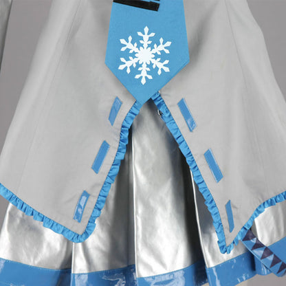 Vocaloid Costumes Yuki Snow Miku Cosplay full Outfit with Accessories Women and Kids
