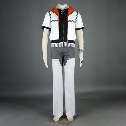 Game Kingdom Hearts Roxas Cosplay Costume Outfits with Accessories Men and Kids Halloween