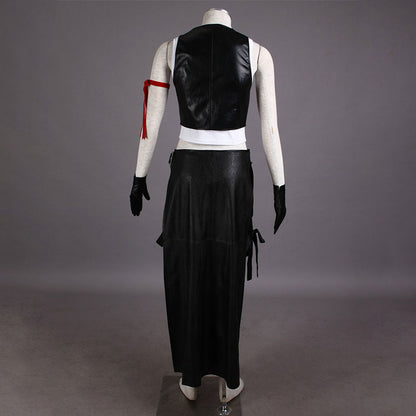 Game Final Fantasy 7 Tifa Lockhart Cosplay Costume Outfit with Accessories Women Kids Halloween