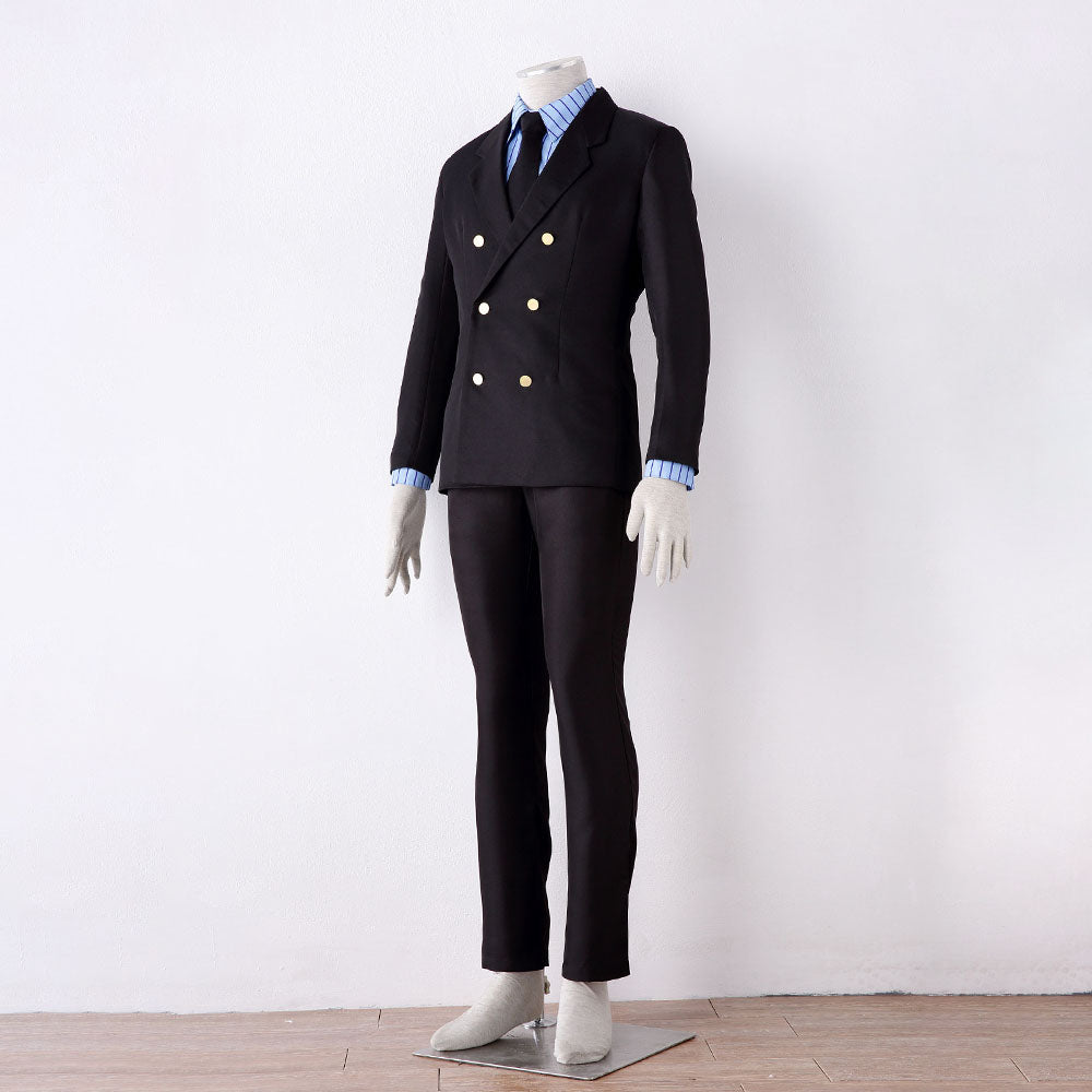 Anime One Piece Cook Vinsmoke Sanji Costume Cosplay Suits Men and Kids Halloween
