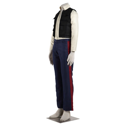 Movie Star Wars Han Solo Cosplay Costume Outfits Men Kids Halloween