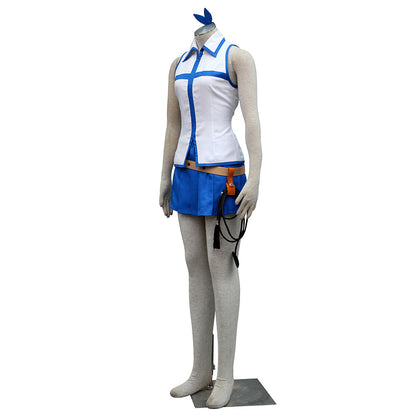 Anime Fairy Tail Lucy Heartfilia Cosplay Costume Uniform with Eridanus Women Kids Halloween