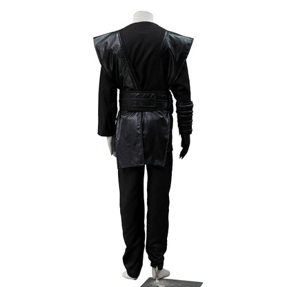 Movie Star Wars Anakin Skywalker Darth Vader Cosplay Costume full Outfits Men Kids Halloween