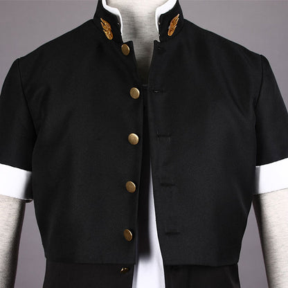 Game King of Fighters (KOF) Kyo Kusanagi Costume Black Cosplay Outfit Men and Kids Halloween