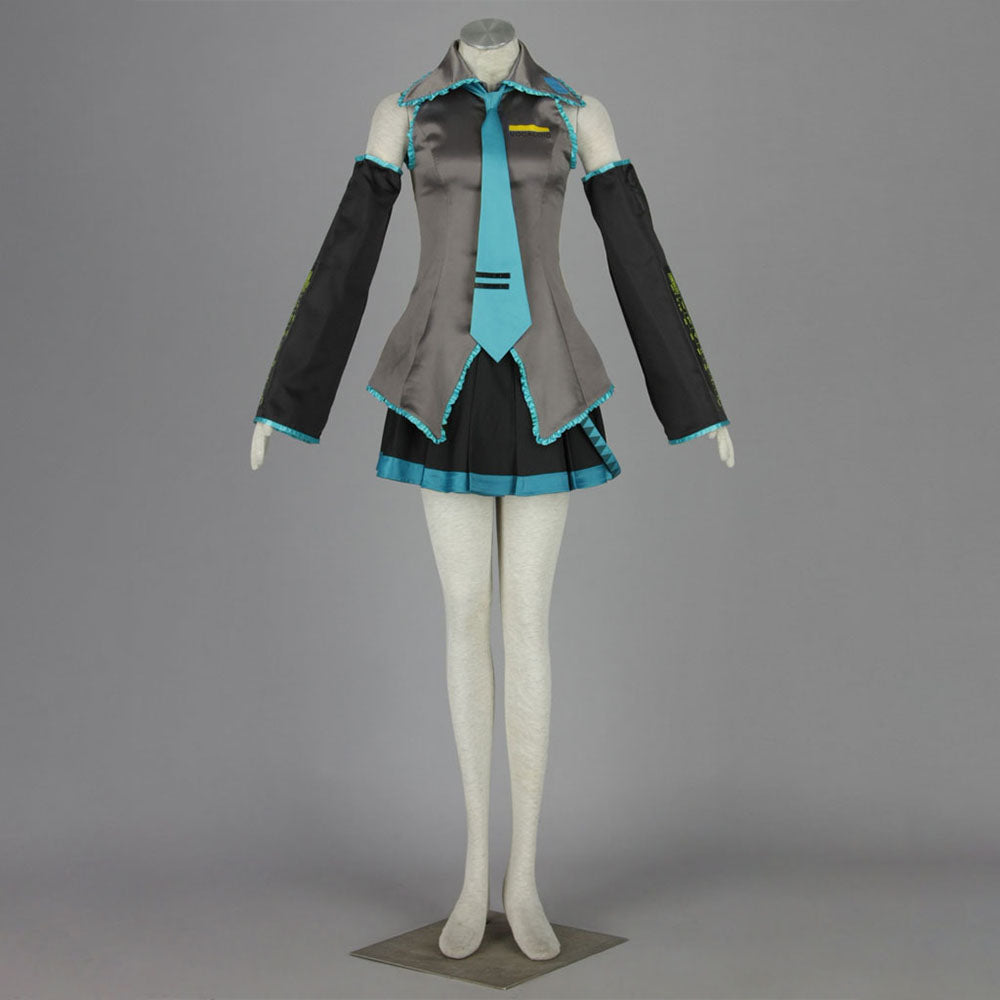 Vocaloid Costumes Hatsune Miku Cosplay full Outfit with Accessories Women and Kids
