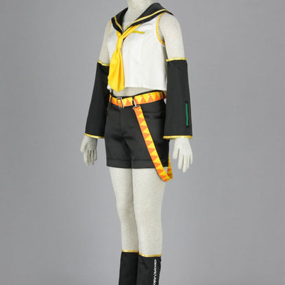 Vocaloid Costumes Kagamine Rin Cosplay full Outfit with Accessories Women and Kids