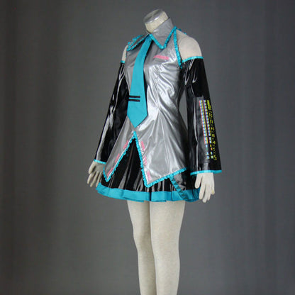 Vocaloid Costumes Hatsune Miku Rody Cosplay Silver Outfit with Accessories Women and Kids