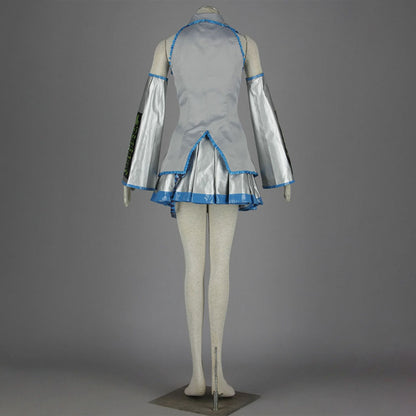 Vocaloid Costumes Yuki Snow Miku Cosplay full Outfit with Accessories Women and Kids