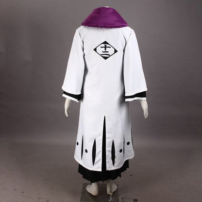 Anime Bleach Kurotsuchi Mayuri Costume Cosplay Suits 12th Division Captain Costume Men and Kids Halloween
