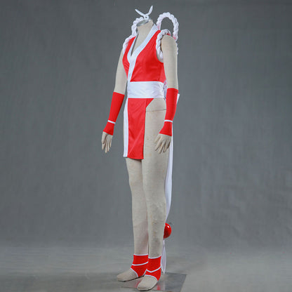 Game King of Fighters (KOF) Mai Shiranui Costume Outfit with Accessories Women and Kids Halloween
