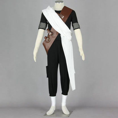 Anime Sand Gourd Ninja Exam Cosplay Costume Uniform Outfit Men Kids Halloween