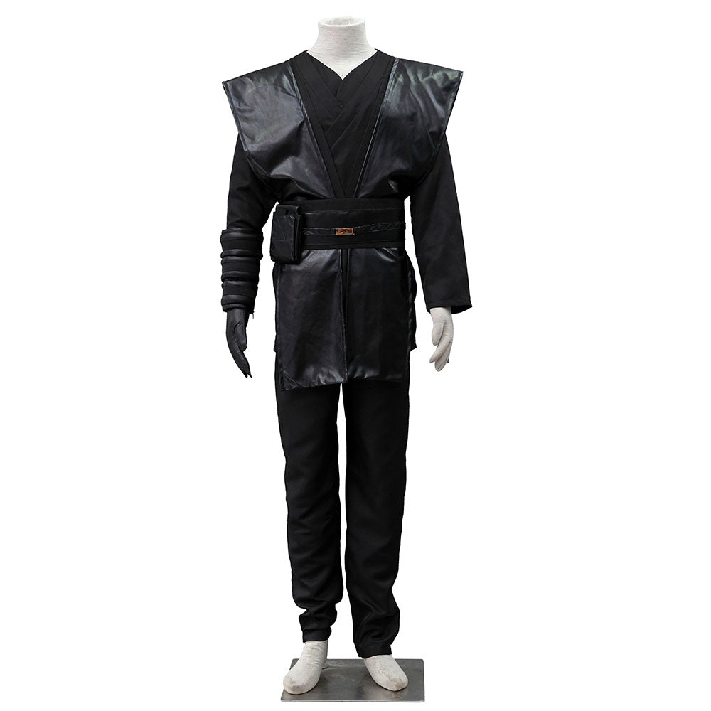 Movie Star Wars Anakin Skywalker Darth Vader Cosplay Costume full Outfits Men Kids Halloween