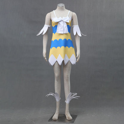 Anime Fairy Tail Wendy Marvell First Appearance Cosplay Costume Dress Women Kids Halloween