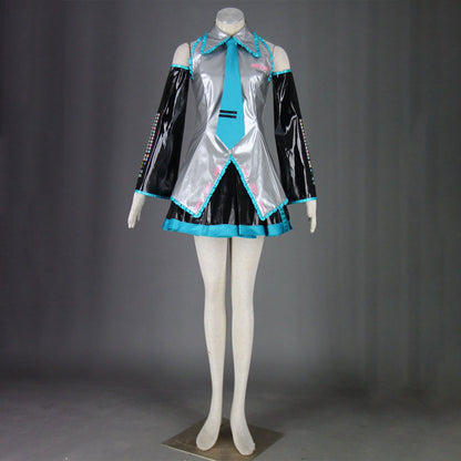 Vocaloid Costumes Hatsune Miku Rody Cosplay Silver Outfit with Accessories Women and Kids