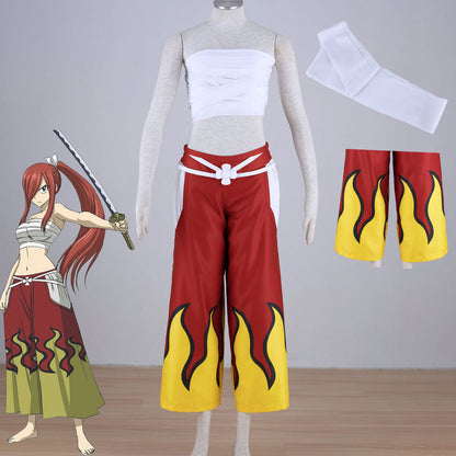 Anime Fairy Tail Erza Scarlet Demon Blade Benizakura Cosplay Costume Women Kids Halloween