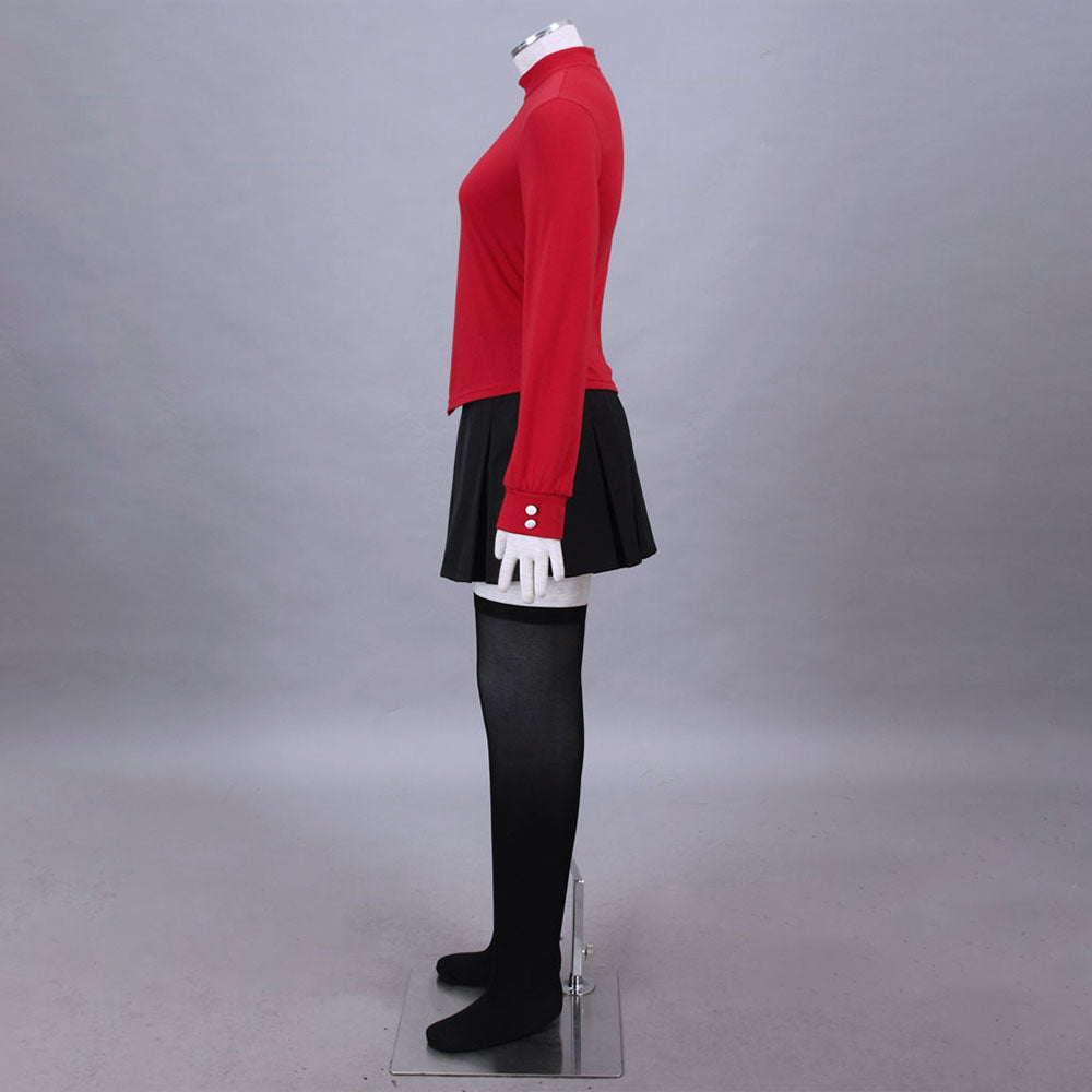 Fate/stay night Rin Tohsaka Cosplay Costumes Outfits with Accessories Women and Kids Halloween