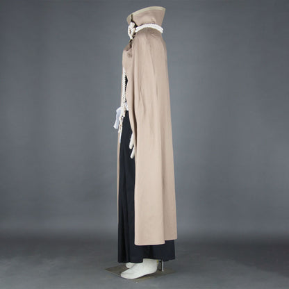 Anime Soul Warrior Final War Brown Cloak Cosplay Costume full Outfit for Men Kids