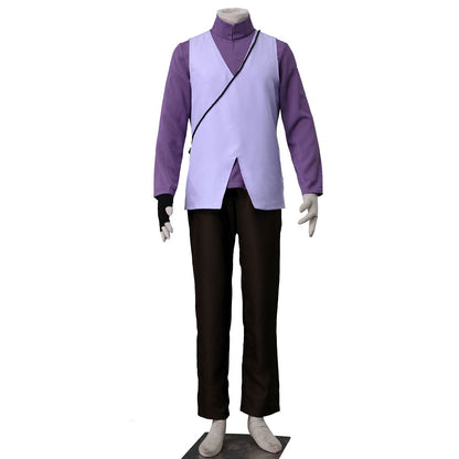 Anime Red-Eye One-Armed Shadow Ninja as Father Cosplay Costume for Men Kids Halloween