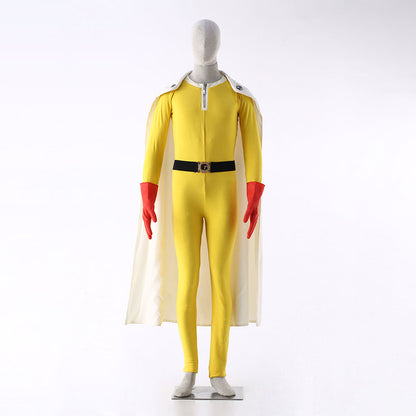 Anime One-Punch Man Saitama Cosplay Costume full Outfit Men Kids Halloween