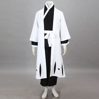 Anime Straw Hat Floral Haori Swordsman Cosplay Costume Set for Men and Kids