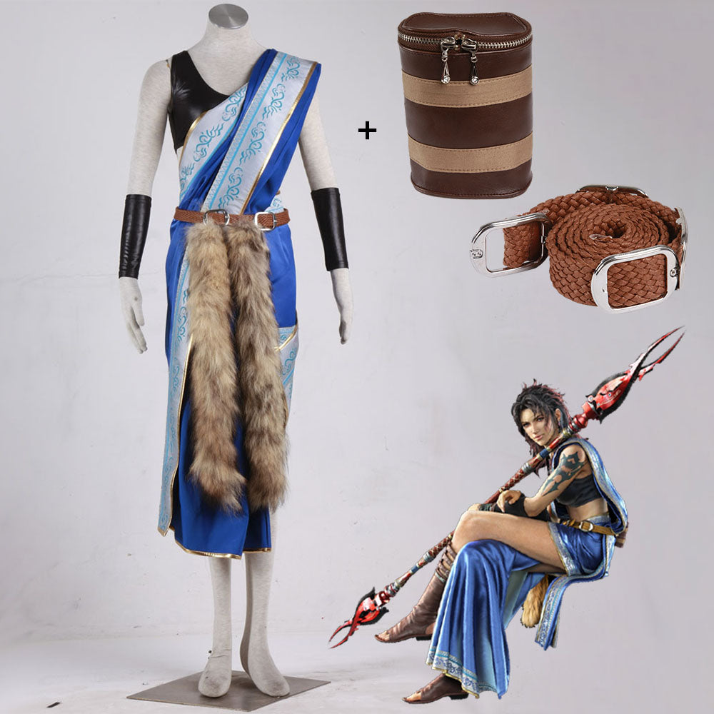 Game Final Fantasy 13 Oerba Yun Fang Cosplay Costume with Accessories Women Kids Halloween