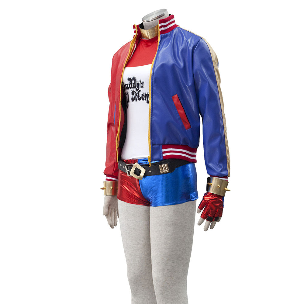 The Suicide Squad Female Joker Harley Quinn Cosplay Costume full Outfits Women and Kids Halloween