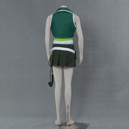 Anime Fairy Tail Lucy Heartfilia Cosplay Costume Green Outfits with Eridanus Women Kids Halloween