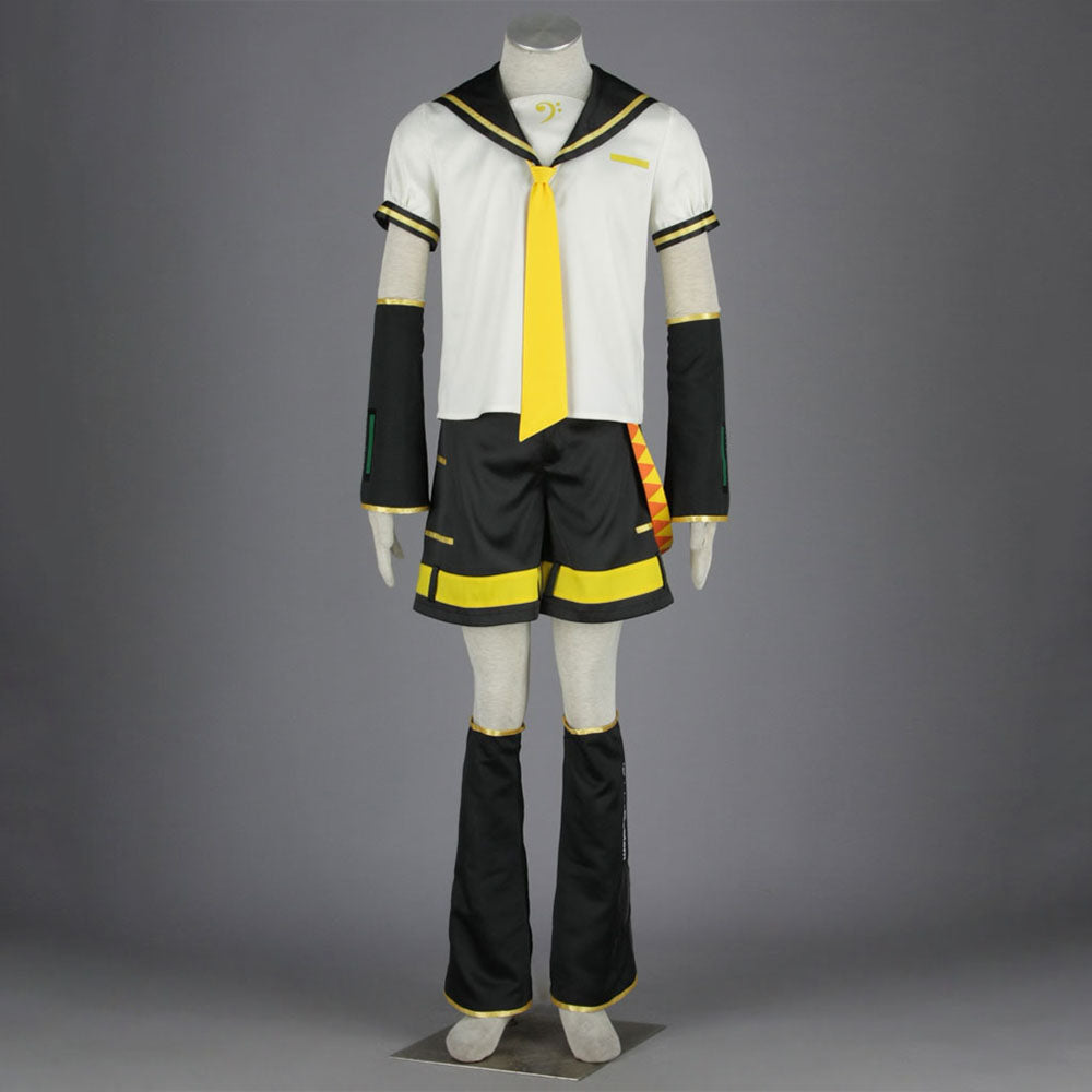 Vocaloid Costumes Kagamine Len Cosplay full Outfit with Accessories Men and Kids