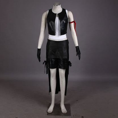 Game Final Fantasy 7 Tifa Lockhart Cosplay Costume Outfit with Accessories Women Kids Halloween