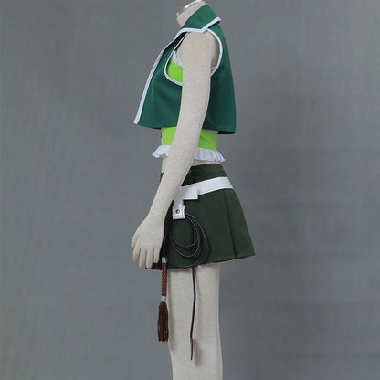Anime Fairy Tail Lucy Heartfilia Cosplay Costume Green Outfits with Eridanus Women Kids Halloween