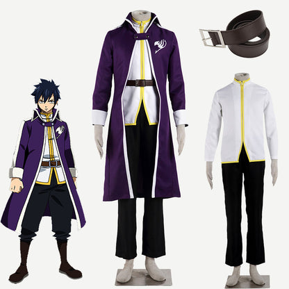 Anime Fairy Tail Big Magic Bucket Traps Gray Fullbuster Cosplay Costume Full Outfit Men Kids Halloween