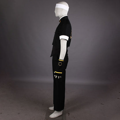 Game King of Fighters (KOF) Kyo Kusanagi Costume Black Cosplay Outfit Men and Kids Halloween
