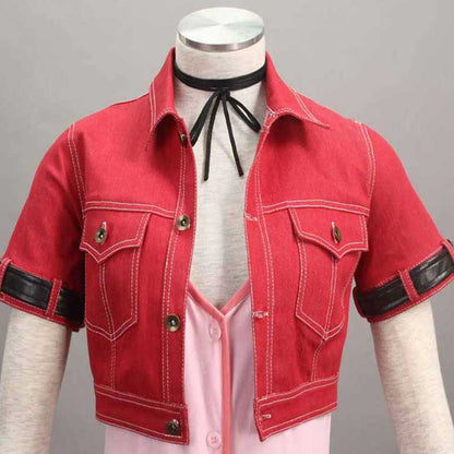 Game Final Fantasy 7 Aerith Gainsborough Cosplay Costume with Accessories Women Kids Halloween