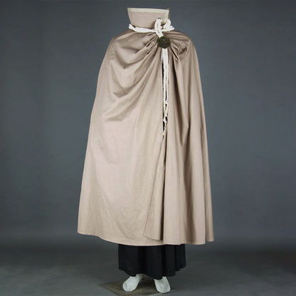 Anime Soul Warrior Final War Brown Cloak Cosplay Costume full Outfit for Men Kids
