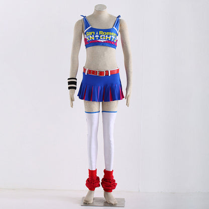 Halloween Game Lollipop Chainsaw Juliet Cheerleading Costume Cosplay full Suits Women and Kids