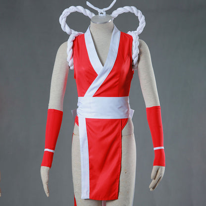 Game King of Fighters (KOF) Mai Shiranui Costume Outfit with Accessories Women and Kids Halloween