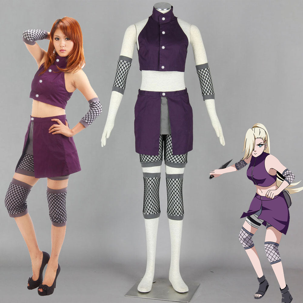 Anime Naruto Shippuden Cosplay Yamanaka Ino Costume Women Kids Halloween