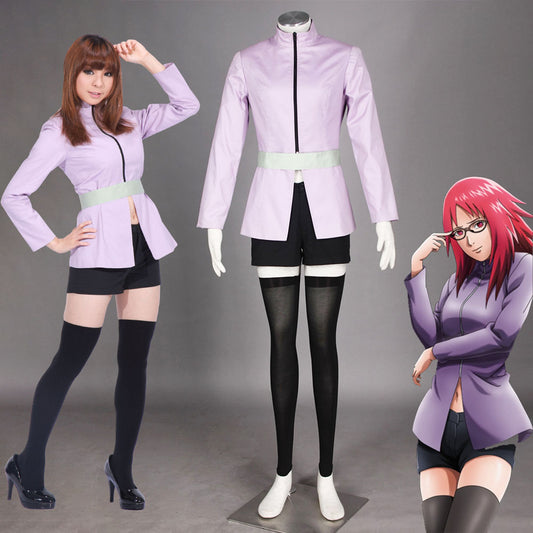 Anime Naruto Shippuden Cosplay Karin Costume Women Kids Halloween