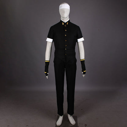 Game King of Fighters (KOF) Kyo Kusanagi Costume Black Cosplay Outfit Men and Kids Halloween